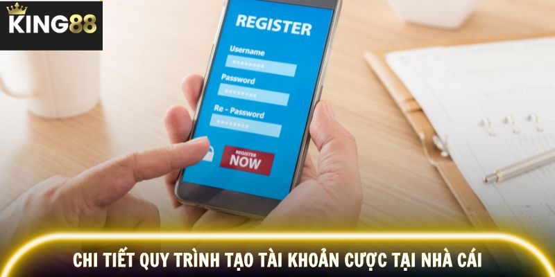 Chi tiết quy trình tạo tài khoản cược tại nhà cái
